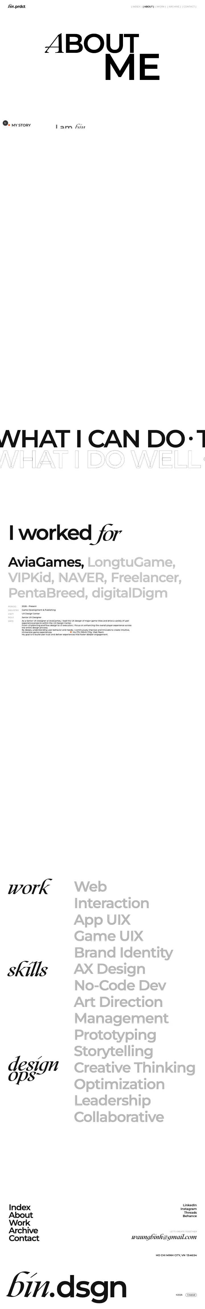 Full-page preview of About